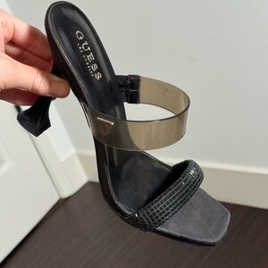 GUESS Black Women's Heeled Sandals